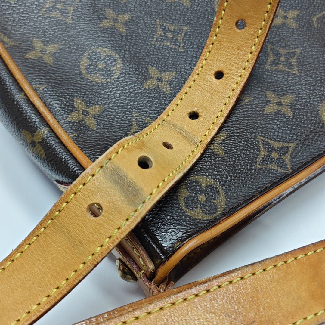 HUDSON MM Monogram Coated Canvas Brown