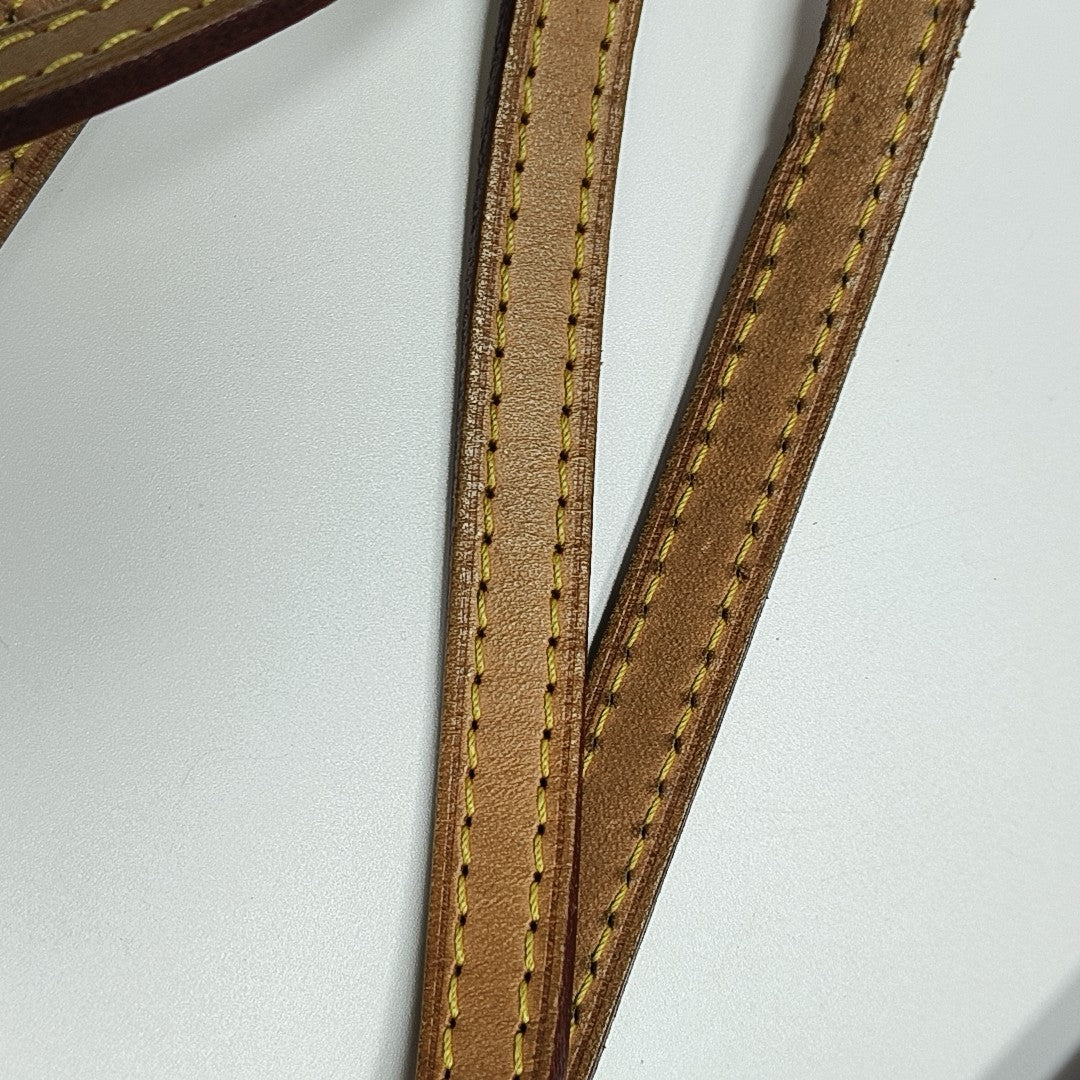 Pochette Eva Monogram Coated Canvas Brown
