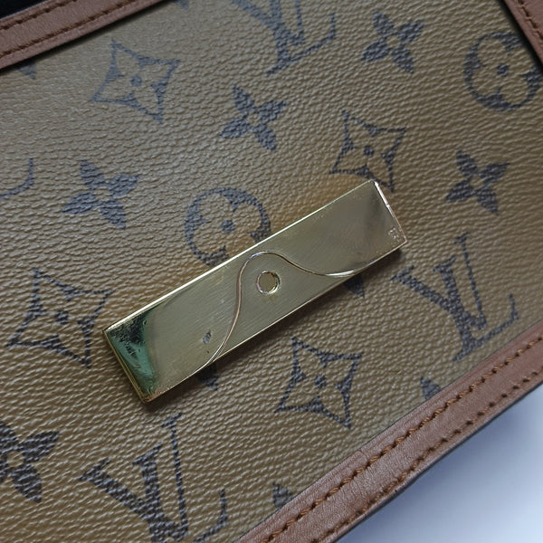 DAUPHINE Mini Monogram Coated Canvas Brown