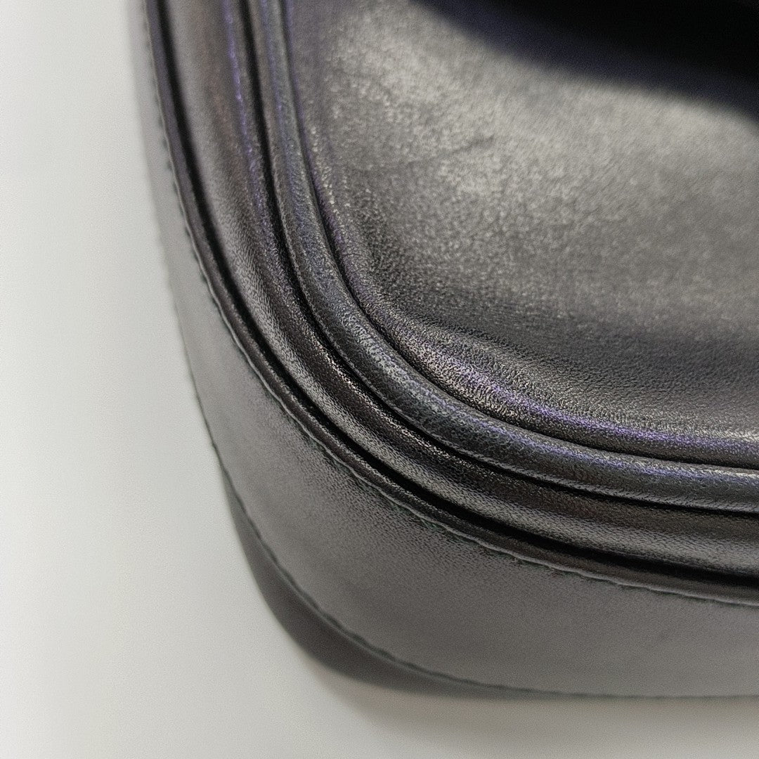 Calfskin Shoulder Bag Black