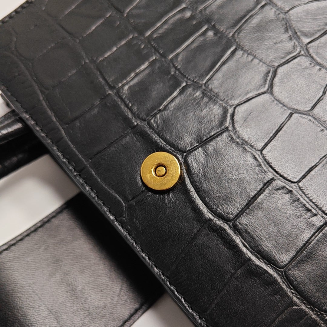 Sharp Calfskin Black