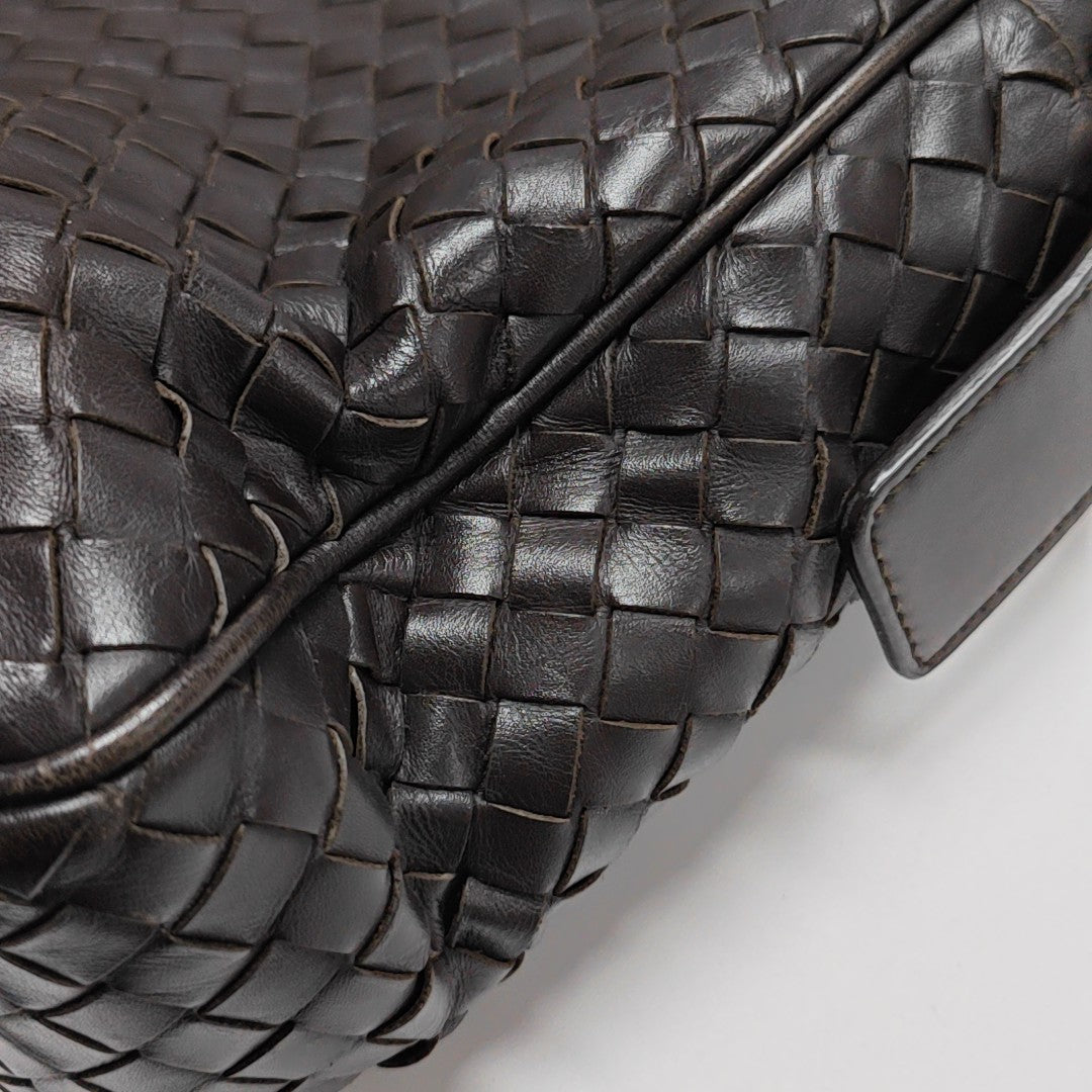 Calfskin Shoulder Bag Brown