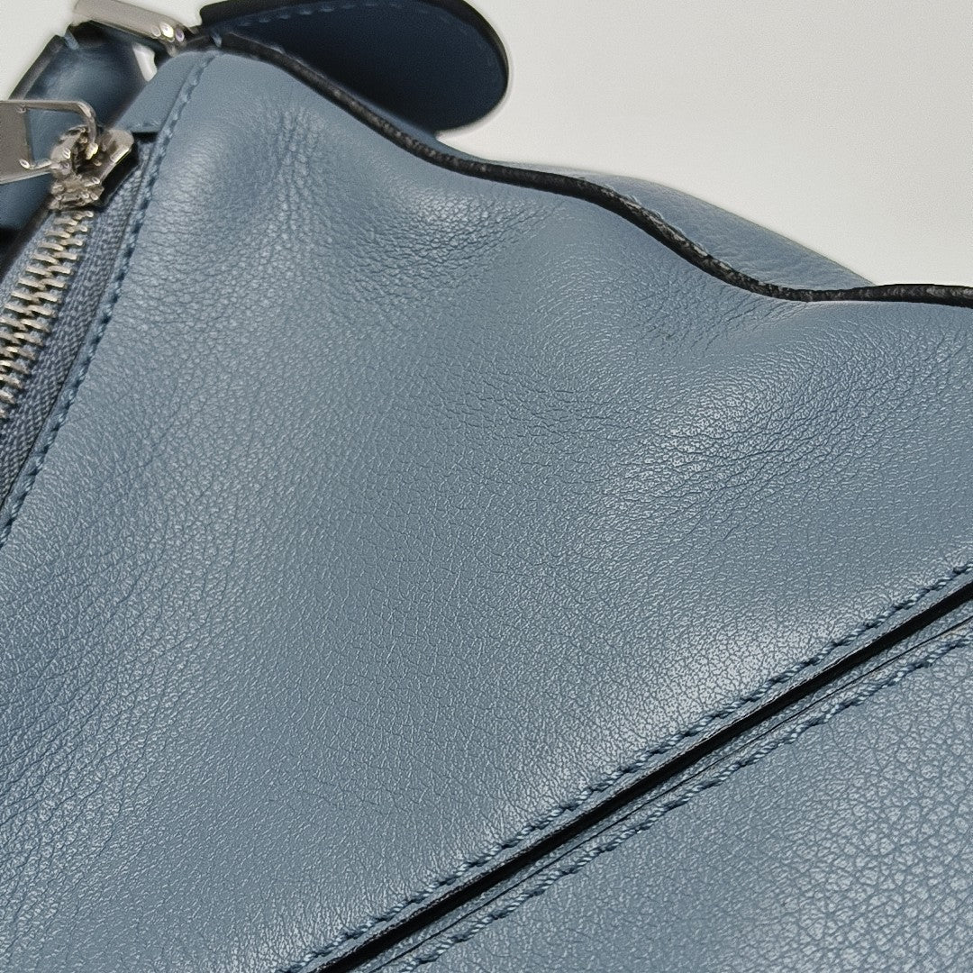 Puzzle Small Calfskin Blue