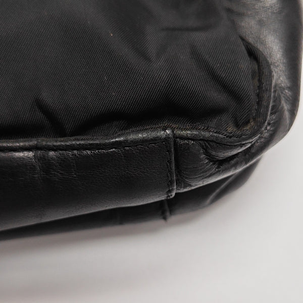 Nylon Shoulder Bag Black