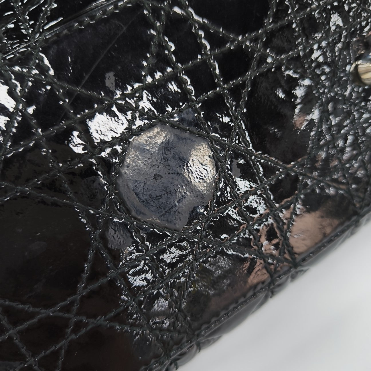 Dior Soft Cannage Patent Leather Black
