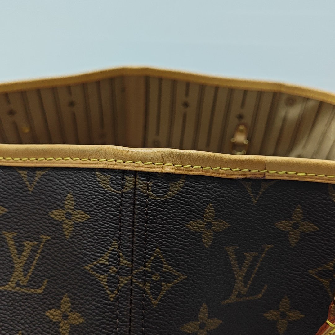 NEVERFULL GM Monogram Coated Canvas Brown