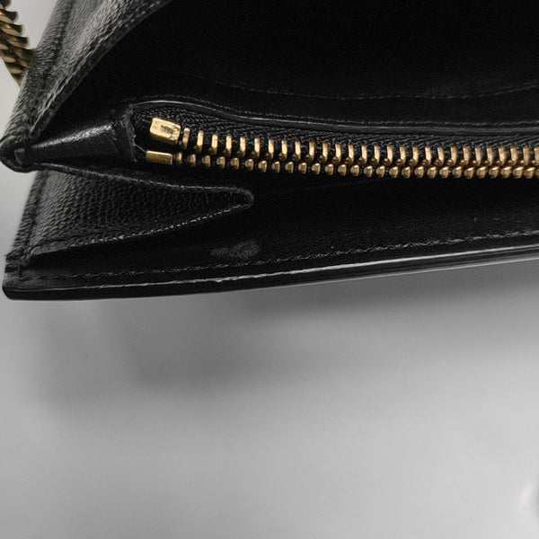 Calfskin Shoulder Bag Black