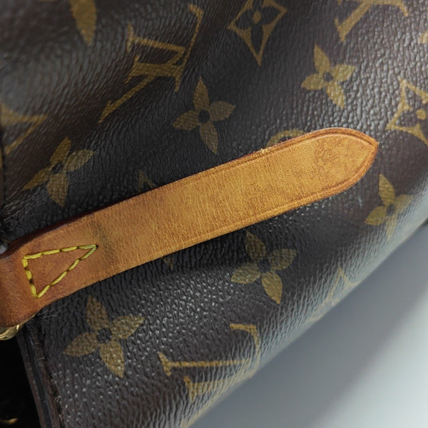 MONTAIGNE MM Monogram Coated Canvas Brown