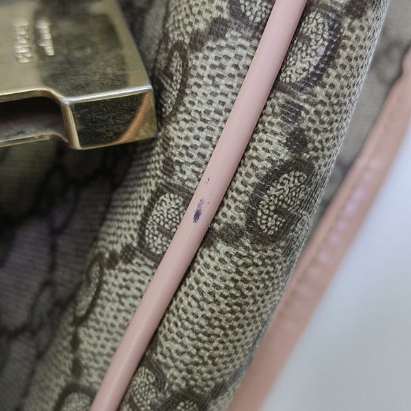 Monogram Coated Canvas Shoulder Bag Beige