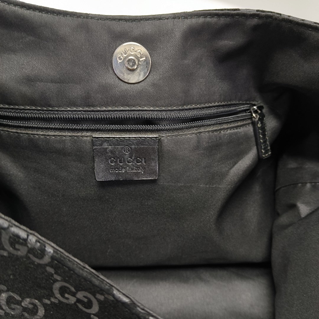 Suede Shoulder Bag Black