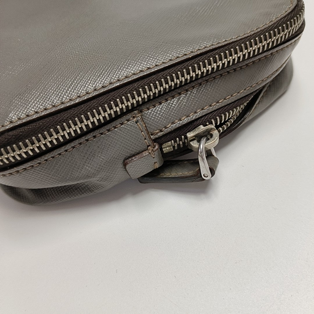 Calfskin Clutch Gray