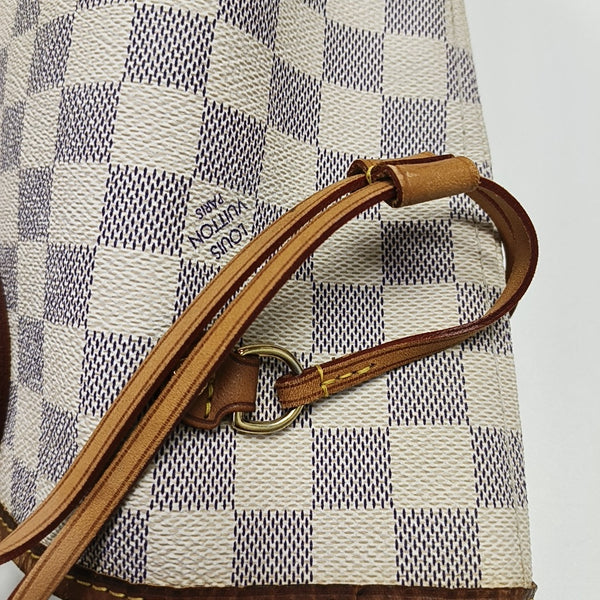 NEVERFULL MM Damier Azur Coated Canvas Beige