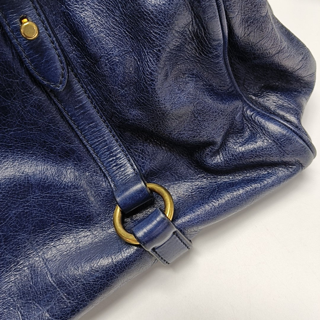 Bow Calfskin Blue