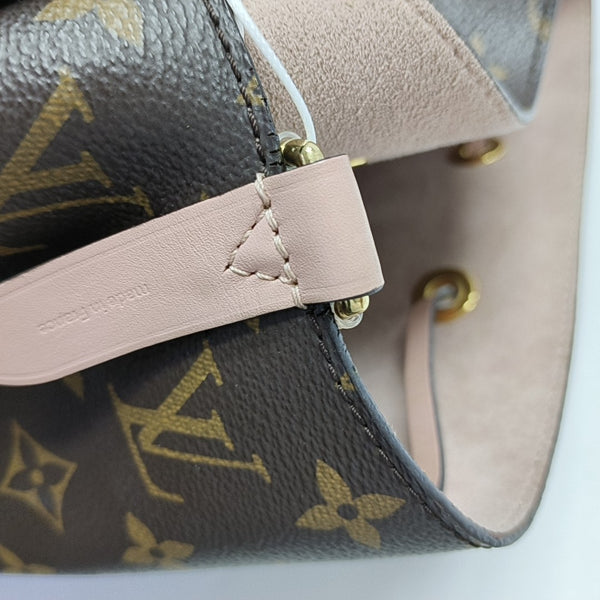 NÉONOÉ MM Monogram Coated Canvas Brown