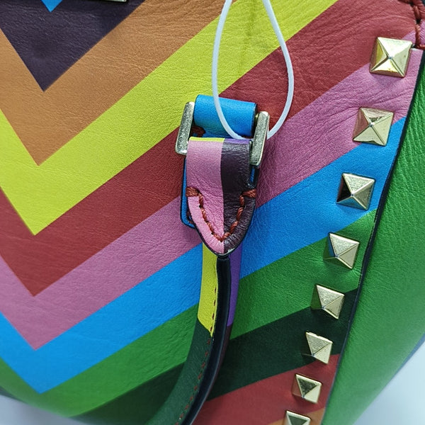 Rockstud Mini Calfskin Multicolor