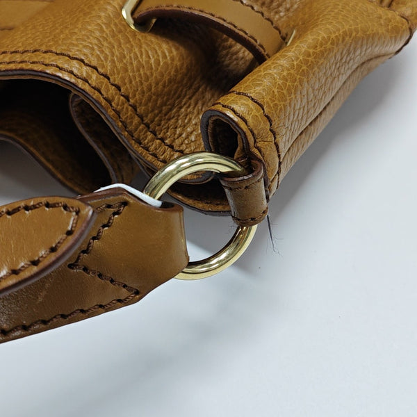Calfskin Shoulder Bag Brown
