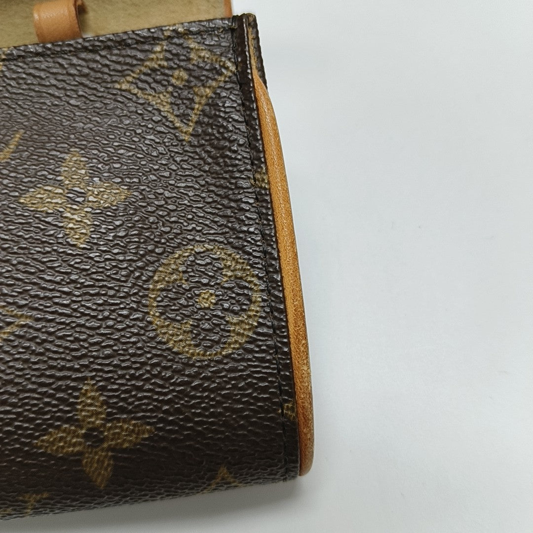 TWIN PM Monogram Coated Canvas Brown