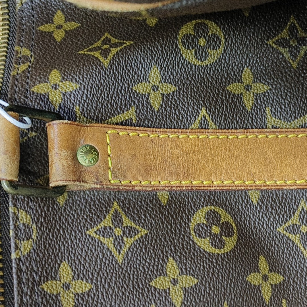 SAC SOUPLE 55 Monogram Coated Canvas Brown