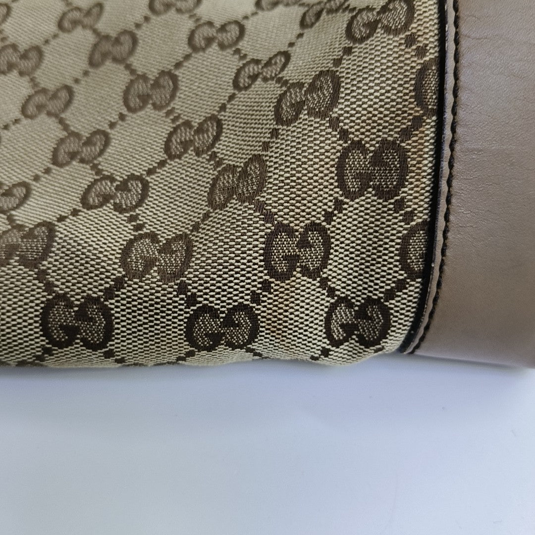 Monogram Canvas Tote Bag Brown