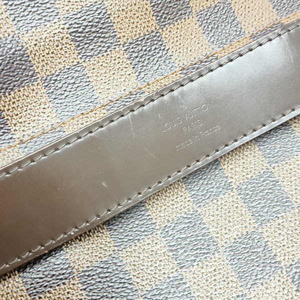 SHELTON Damier Ebene Coated Canvas Brown