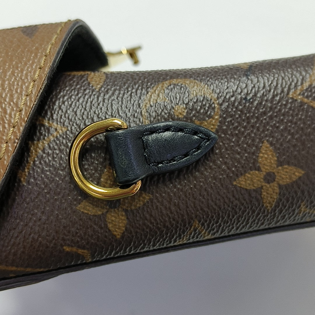 CAMERA BOX Monogram Coated Canvas Brown