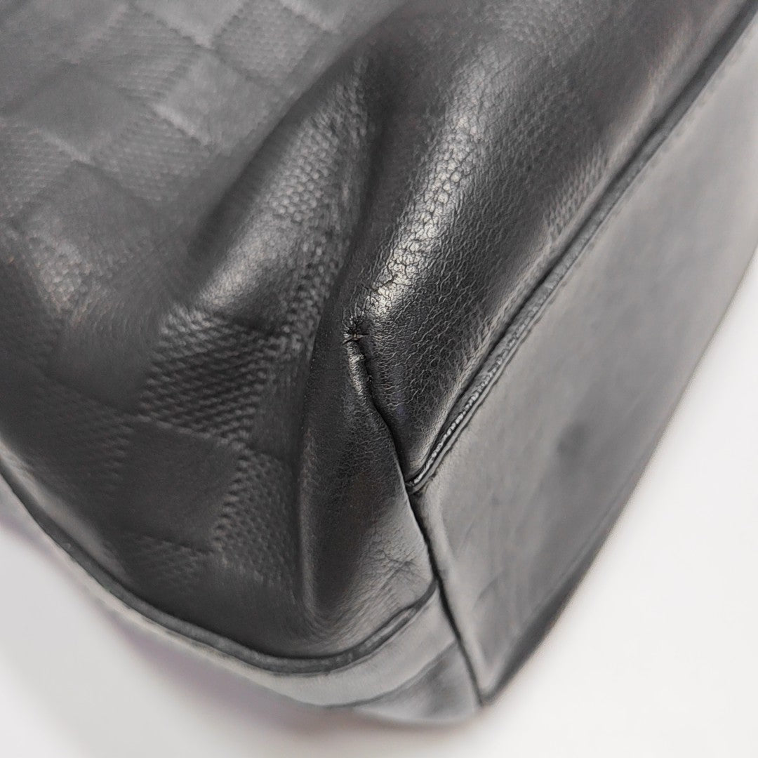 CALYPSO Damier Graphite Calfskin Black