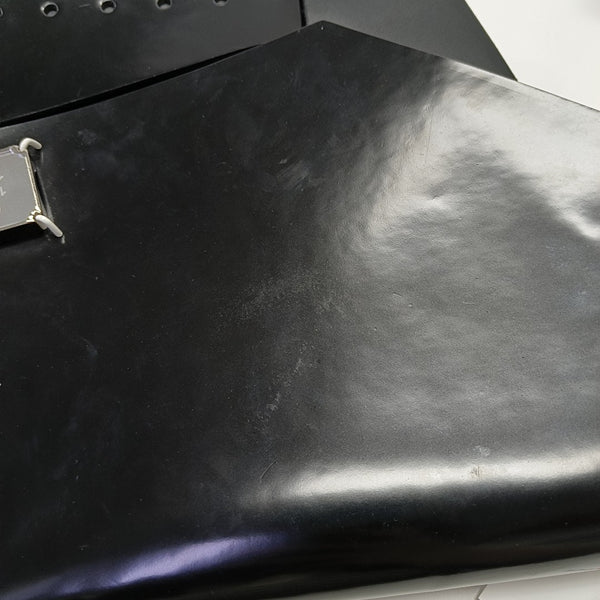 Patent Leather Shoulder Bag Black