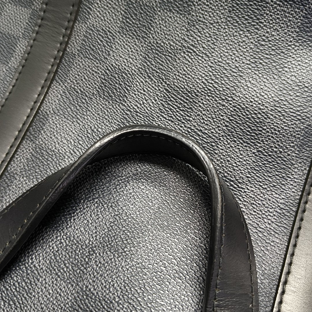 TADAO MM Damier Graphite Coated Canvas Gray