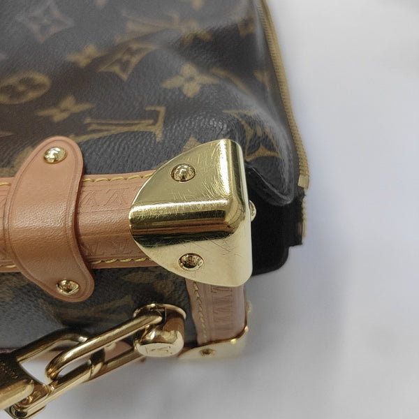 SIDE TRUNK MM Monogram Coated Canvas Brown