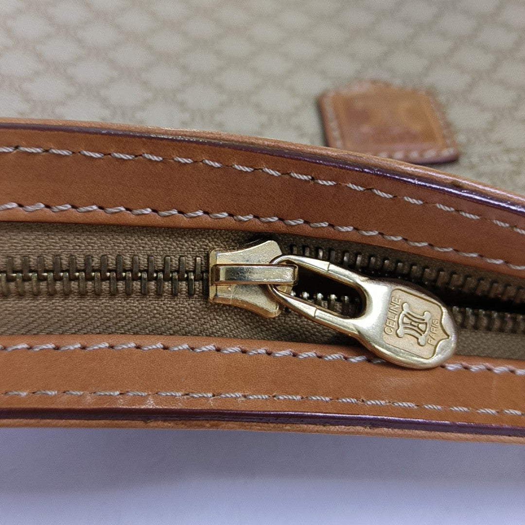 MACADAM CLUTCHES Coated Canvas Brown
