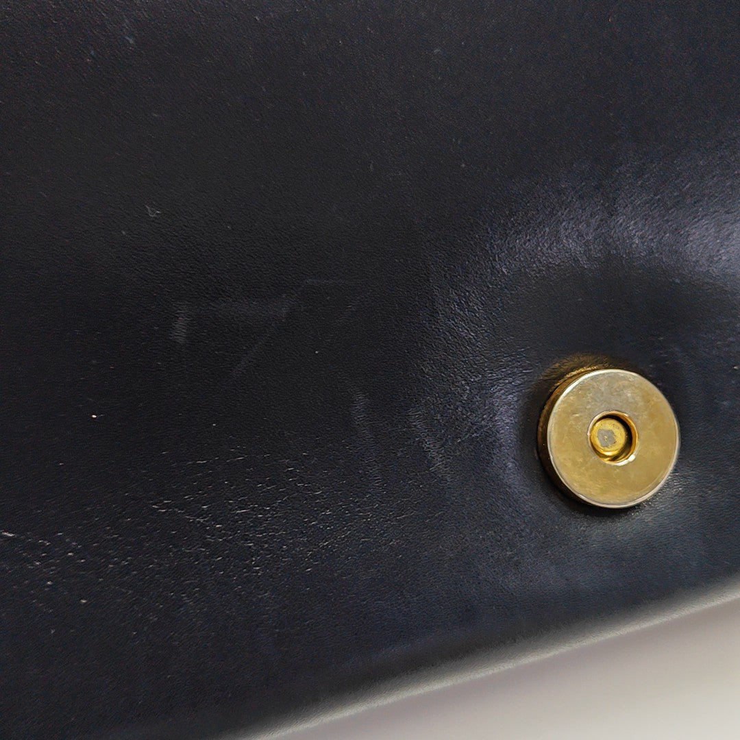 Calfskin Shoulder Bag Blue