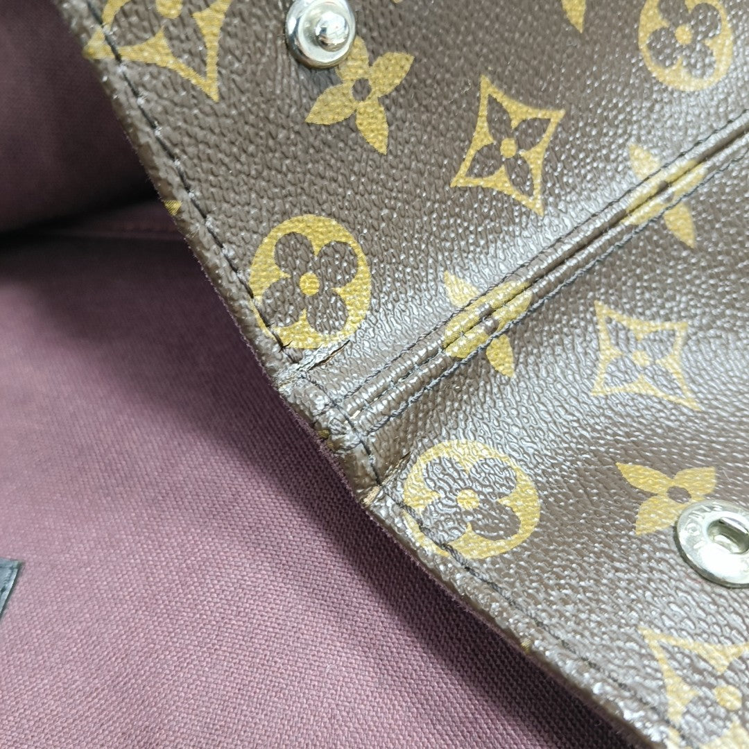 PALK Monogram Coated Canvas Brown