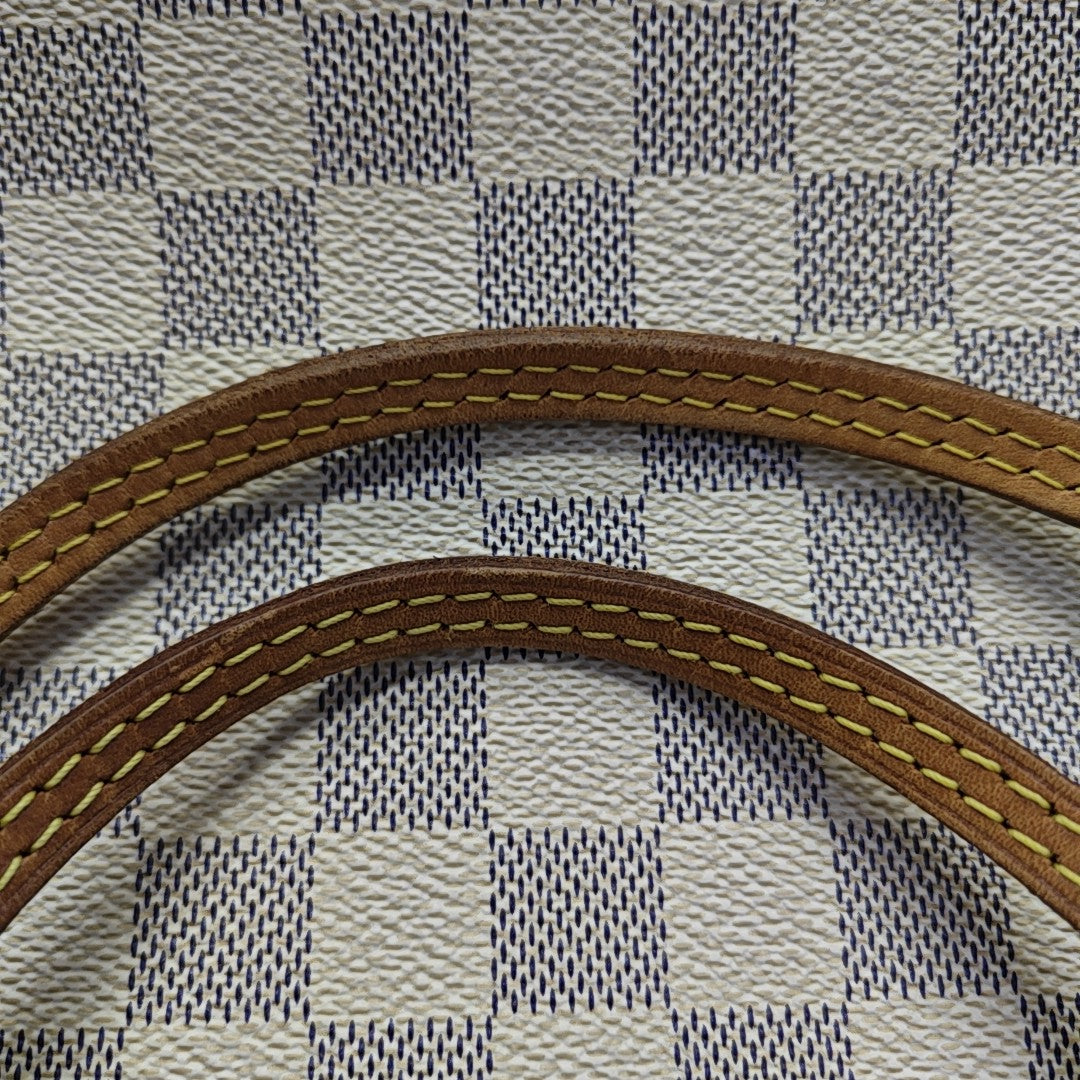 NEVERFULL MM Damier Azur Coated Canvas White