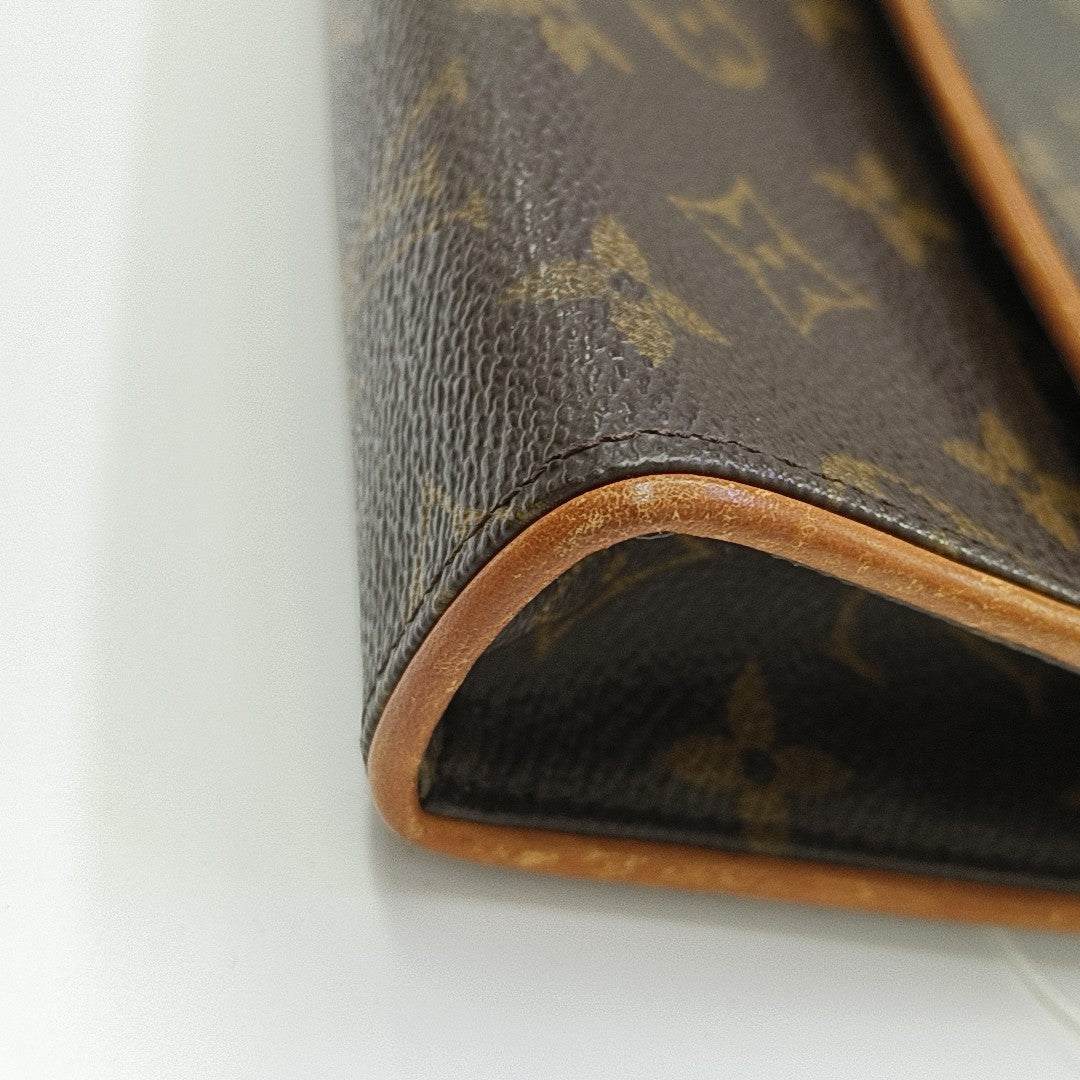 FLORENTINE Monogram Coated Canvas Brown