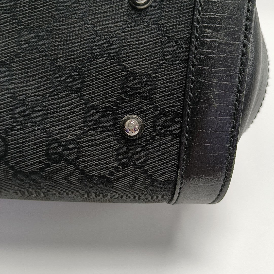 Monogram Canvas Top Handle Bag Black