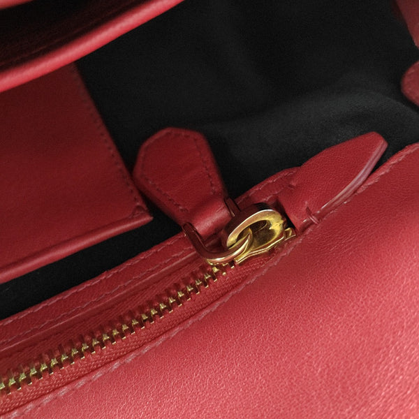 Avenue Quilted Lambskin Red