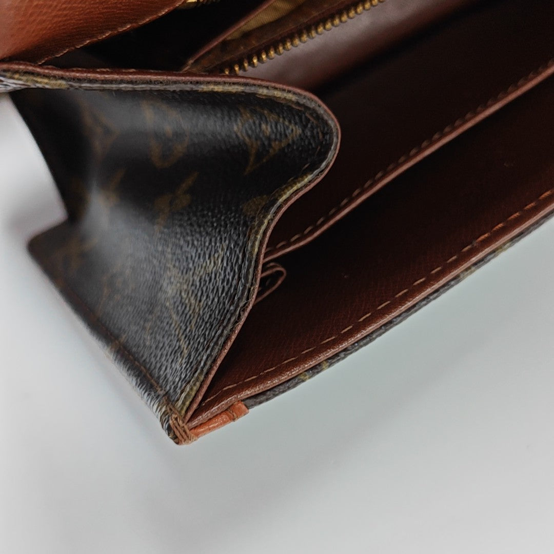 DAME GM Monogram Coated Canvas Brown