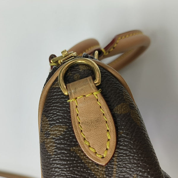 SPEEDY Nano Monogram Coated Canvas Brown