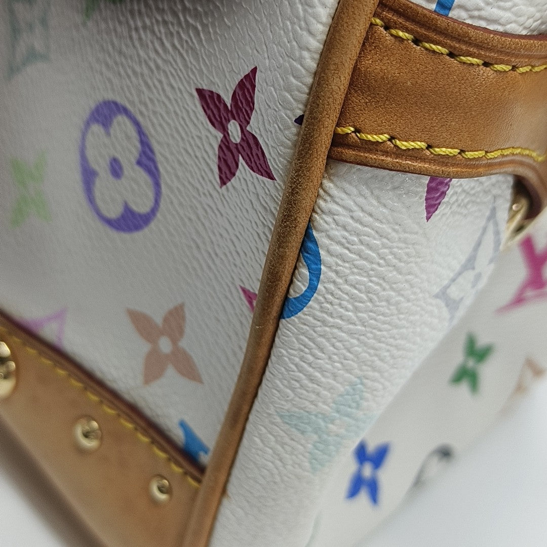 LV × TM BEVERLY MM Monogram Coated Canvas White