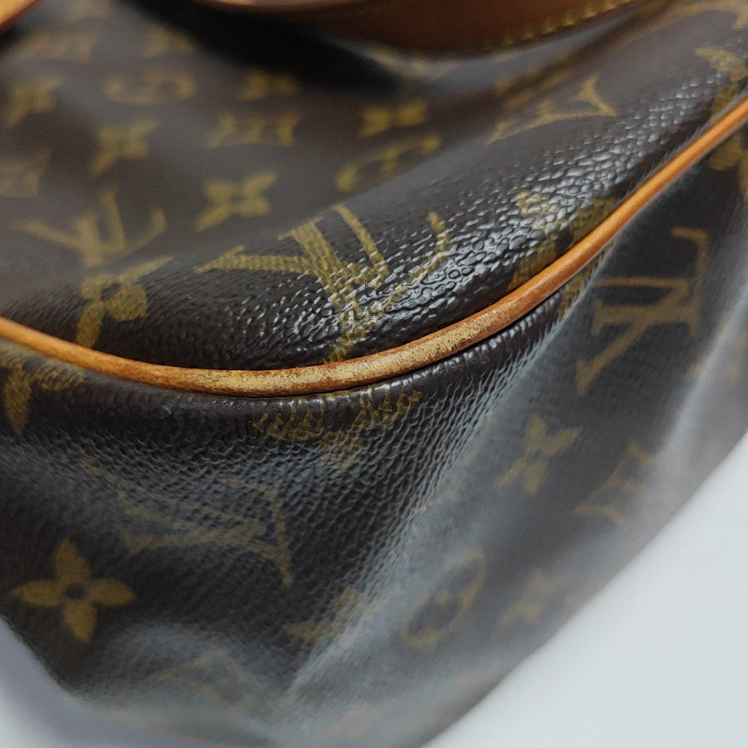 BATIGNOLLES GM Monogram Coated Canvas Brown