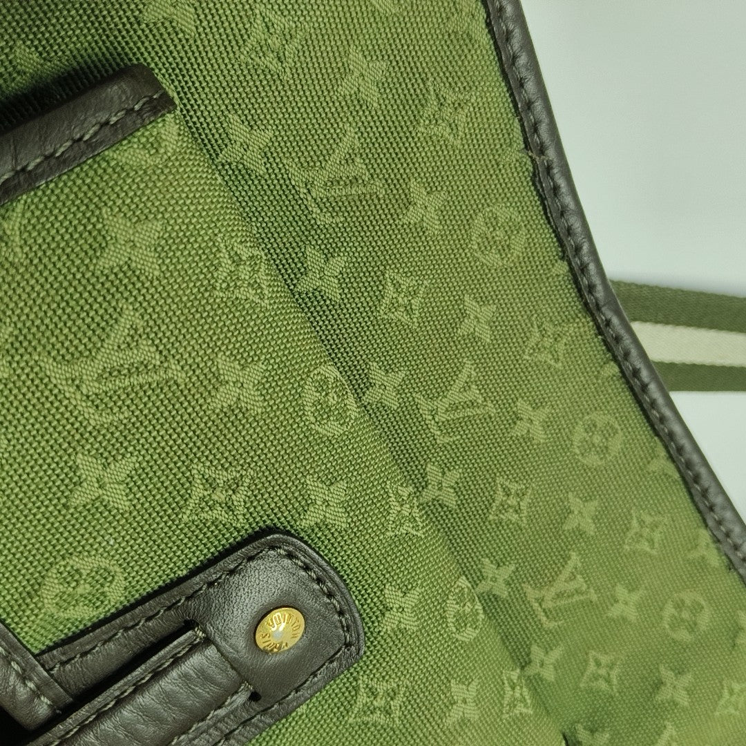 MARY KATE Monogram Canvas Green
