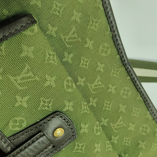 MARY KATE Monogram Canvas Green