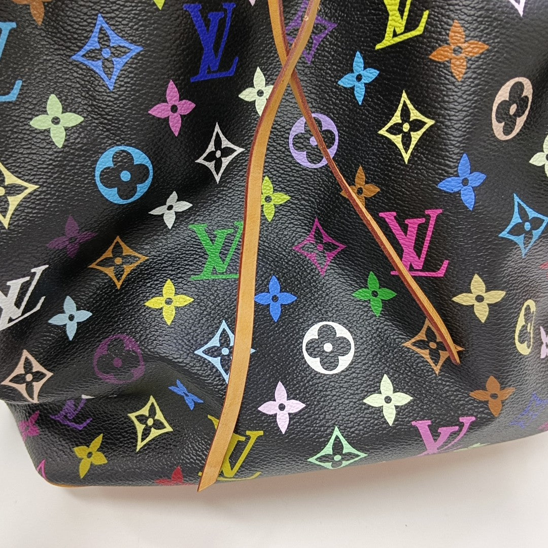 LV × TM NÉONOÉ MM Monogram Coated Canvas Black