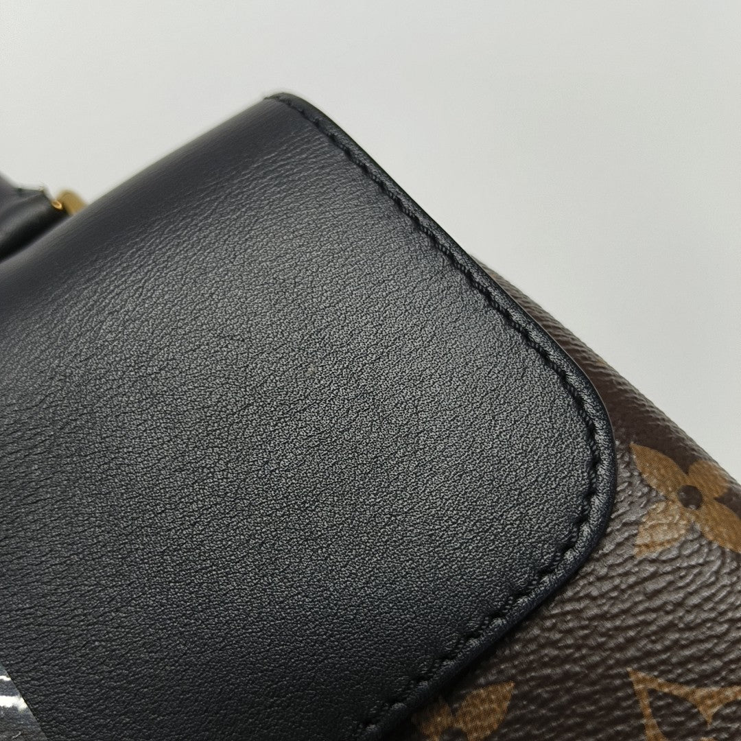 LOCKY BB Monogram Coated Canvas Brown