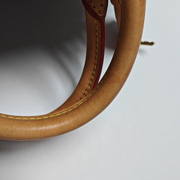 ALMA BB Monogram Coated Canvas Brown