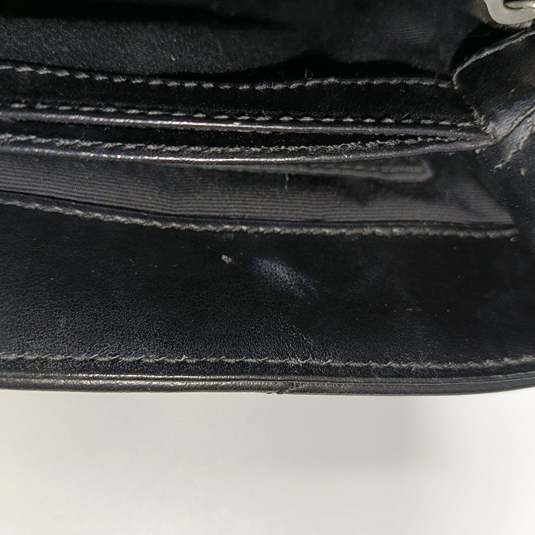 Authenticated pre-owned  LOULOU Extra Small Chevron, Quilted Calfskin Black - Shoulder Bag at Looply