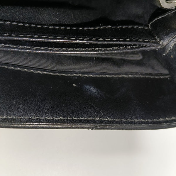 Authenticated pre-owned  LOULOU Extra Small Chevron, Quilted Calfskin Black - Shoulder Bag at Looply
