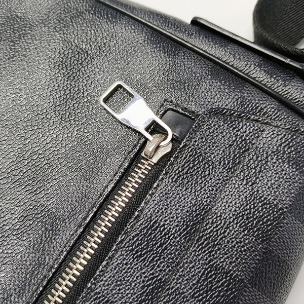 DISTRICT MM Damier Graphite Coated Canvas Gray