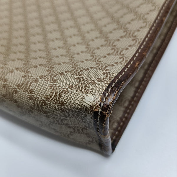 MACADAM CLUTCHES Coated Canvas Beige