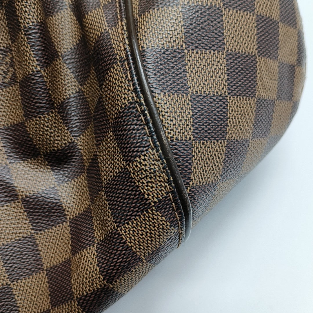 SISTINA MM Damier Ebene Coated Canvas Brown